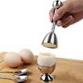 Miniatyrbilde 5 av 5: Egg Topper-sett i rustfritt stål, separatorholder for hardkokte egg, knocker-åpner, eggtilbehørssett