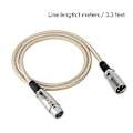 Miniatyrbillede 5 af 5: 3 Pin XLR Han til XLR Hun Mikrofon Mic Kabel o Ledning 1 Meter / 3,3 Fod