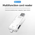 Miniatyrbillede 5 af 5: 6 I 1 Usb 3.0 Otg Kortlæser Til Secure Digital/tf Kortlæsere Splitter Adapter Til Mobiltelefon Computer-sort