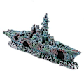 Miniatyrbillede 5 af 5: Simuleret Resin Skjul Båd Fisk Tank Akvarium Ornamenter Dekor