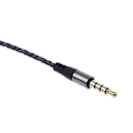 Miniatyrbillede 2 af 5: 4-polet Jack 3,5 mm Øretelefonledning Mikrofon Controller Udskiftningskabel Til ATH-IM04