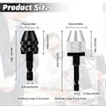 Miniatyrbilde 3 av 5: Nøkkelfri Drill Chuck Bit, 2 stk. Drill Chuck Adapter med 10 stk. Bor, 1/4 tommers Hex Shank Drill Chuck Hurtigskiftadapter