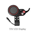 Pikkukuva 2 / 5: Qs-s4 72v Peukalokaasu LCD-näyttömittari + Lgnition-lukitusavain vain Zero 11x sähköpotkulaudalle 6pi