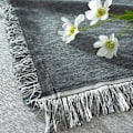 Miniatyrbillede 5 af 5: Sofatæppe, blødt og varmt tæppe til sofa, seng, lænestol, dobbeltseng (180 x 300 cm, mørkegrå) HIASDFLS