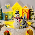 Miniatyrbilde 2 av 5: LED Lys Jul Snøhus Landsby Lysende Ornament B
