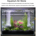 Miniatyrbild 2 av 5: Akvarieluftsten, syrepump för fiskakvarium, hållbar justerbar luftpumpssats med superhögt löst syre, akvariumpumpdiffusor