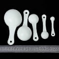 Miniatyrbild 4 av 5: Parti 5 st 100ml / 50ml / 15ml / 5ml / 1ml Dosering Skedar Mätning Plast.