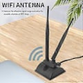 Miniatyrbillede 5 af 5: 2,4g/5g Dual-band Antenne med 2 meter Forlængerkabel 6db Magnetisk Base Trådløst Netværkskort Wifi S