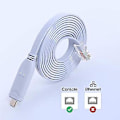 Pikkukuva 3 / 5: Usb - Type C Konsolikokoonpanokaapeli Type C - Rj45 Sarjareitittimen Virheenkorjauskaapeli