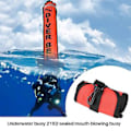 Miniatyrbilde 2 av 5: 115 cm Dykkebøye Signalrør Kompatibel Under Dykking Snorkling Rød