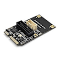 Pikkukuva 2 / 5: Mini PCIE - 19-nastainen 2-porttinen USB3.0-sovitinlaajennuskortti Riser Mini PCI Express - USB 3.0 5 Gbps -muunninkortti