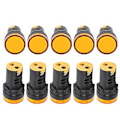 Miniatyrbillede 2 af 5: 10 STK AD16‑22DS Gul LED-indikator Høj Lysstyrke LED-signallampe til Signalindikation AC /DC12V