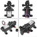 Miniatyrbild 3 av 4: DC 12V 0.9Mpa 6L/Min Vatten Högtryck Membran 70W Självsugande Pump