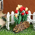 Miniatyrbillede 5 af 5: 1:12 En Ornt Tulipan Plante Blomst En Rotte