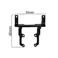 Pikkukuva 2 / 5: Metallinen AR44 Akselin Servokiinnike Ohjauslinkkitangolla Axial SCX10 II 90046 90047 1/10 RC Crawler Päivitysosille