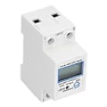 Miniatyrbild 3 av 5: 1-fas 2-tråds energimätare Multifunktionell LCD Digital Display 2p DIN-skena Elmätare för Hemmet