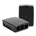 Miniatyrbild 4 av 5: ABS-fodral Kapslingsbox Svart Vit Passar Raspberry Pi 4B Skyddande Skalbox Svart