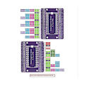Pikkukuva 5 / 5: Pico Gpio -laajennuskortille Picow Terminal Gpio -liitäntämoduuli, jossa sisäänrakennetut uros- ja naarasnastat (juotettu)