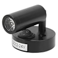 Miniatyrbillede 4 af 5: 12‑24V 3W LED Læselampe Soveværelse Sengelampe Krom Aluminium Legering til Båd RV SUV Trailer Sort Varm Hvid