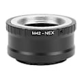 Miniatyrbillede 5 af 5: M42 til NEX Objektiv Adapter Aluminium Manuel Fokus Objektiv Konverter Ring Kompatibel med M42 Skruefatning Objektiv til E Mount Kamera til A6300 A7 A7R A7II