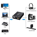 Miniatyrbilde 2 av 5: USB DAC-konverter USB Lydkortadapter Oppgraderer Lydsystemets Utgang