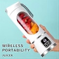 Miniatyrbild 4 av 5: Portabel Blender Elektrisk Juicepress Fruktmixer USB Uppladdningsbar Smoothie Mini Blender Personlig Juicepress 12 Skär 3 Växlar B