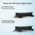 Miniatyrbillede 2 af 5: PS5 Tilbehør Horisontal Stand, PS5 Base Stand, Kompatibel Med Kompatible Playstation 5 Disk & Digital Udgaver (sort)