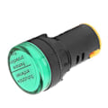 Miniatyrbillede 5 af 5: 10 stk. BERM LED Strømindikator Lys Halvleder Energibesparende Lampe φ22mm 24V AD16-22d S (Grøn)