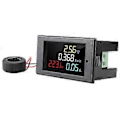 Miniatyrbild 3 av 5: AC 80-300V Digital Voltmeter Amperemeter Färg LCD Display Multimeter Spänning Ström Effekt Energi Frekvensmätare Med 100A CT Strömtransformator