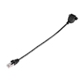 Miniatyrbilde 3 av 5: Rj45 Hunn Til Hann Adapter Nettverksforlengelseskabel Panelmontering 27cm