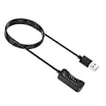 Pikkukuva 2 / 5: Musta magneettinen kellon latauskaapeli, kätevä ja tehokas latausjohto, USB-kaapeli, luotettava yhteys, sopiva