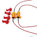 Miniatyrbillede 2 af 5: 4 stk./sæt LED Bil Lys Modstand 25W 6/8/10/25 Belastningsmodstande til Blinklys Lygte Nummerplade Lampe Universal Auto Tilbehør