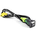 Miniatyrbilde 4 av 5: Bil USB-bryter, USB-bryterkabel 100cm Bildeler Bryter Strømlinjeformet design