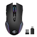 Miniatyrbillede 5 af 5: 2.4g Trådløs Ergonomisk Jiggler Mover Led Genopladelig Lydløs Usb Optisk M