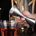 Miniatyrbillede 5 af 5: Cocktailmåler, Dobbelt Sidet Cocktailmåler i Rustfrit Stål, Sølv Målekop Til Professionel Bartender 30ml X 45ml Målekrus Hy