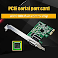 Miniatyrbillede 3 af 5: Pcie til enkelt seriel port Rs232 udvidelseskort chip Ax99100 seriel Db9 Pcie adapter riser-kort til