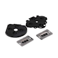 Miniatyrbillede 5 af 5: 4 stk. Udskiftnings Controller Gamepad Konduktive Silikone Gummi Pads Knap Pad Tastatur til PSP1000 Controller
