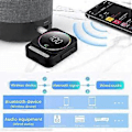 Miniatyrbilde 5 av 5: Bluetooth 5.3 AUX Biladapter Bluetooth Audio Mottaker Støyreduserende Bilmusikkadapter Innebygde Mikrofoner Håndfri Svart