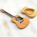 Miniatyrbild 5 av 5: Akustisk gitarrplektrumbox i trä med ställ, portabel handgjord förvaringsbehållare för gitarrplektrum, gitarrtillbehör