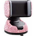 Miniatyrbillede 1 af 5: Bling mobiltelefonholder til bil, justerbar biltelefonholder automatisk rotation 360° luftventil til iPhone Galaxy Smartphone eller GPS-enheder 3,5-6 tommer (P