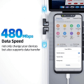 Miniatyrbillede 3 af 5: Magnetisk USB-C-adapter (2-pak) - Vinkelret Type-C-stik