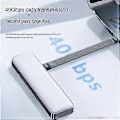 Pikkukuva 2 / 5: USB4 Datakaapeli 40Gbps USB C - Type C Lyhyt Kaapeli PD 240W 8K 60Hz 3/4 15 Pro Max SSD Virtapankille