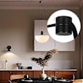 Miniatyrbild 4 av 5: 3-pack takkrokar för takhängande lampor, pendellampa krok för taklampa, takkrokar, DIY-lampa svart