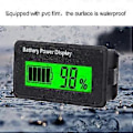 Miniatyrbild 4 av 5: 12v 24v 48v Batterikapacitetsmätare Universal LCD Batteri Voltmeter Display