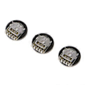 Miniatyrbillede 3 af 5: 10 stk. B103 16x2mm 10K Ohm Dobbelt Drejeknap Taper Volumen Hjul Duplex Potentiometer