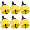 Miniatyrbillede 2 af 5: 6 stk. Bi-metal hulsavsbor gul til jern kobber aluminium hulåbner M42 45 mm