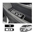 Miniatyrbild 5 av 5: För Alphard 40-serien 2023+ Blank Svart Dörr Armstöd Fönsterhiss Strömbrytare Skydd Glas Kontrollskydd R
