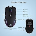 Miniatyrbillede 2 af 5: Trådløs Mus Muse Jiggler Muse Mover LED Genopladelig 2.4G Mause Ergonomisk Mini Mus USB Optiske Mus 1600 DPI
