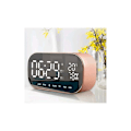 Miniatyrbild 1 av 5: Digital spegelalarmklocka med Bluetooth-högtalare, ljusalarmklocka med LED-display och väckarklocka för hemmakontor