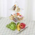 Miniatyrbilde 4 av 4: 2 stk godteri kakefat displaystativ, cupcake displaystativ, 3 etasjers serveringsfat cupcakes frukt displaystativ for fest, bursdag, bryllup
